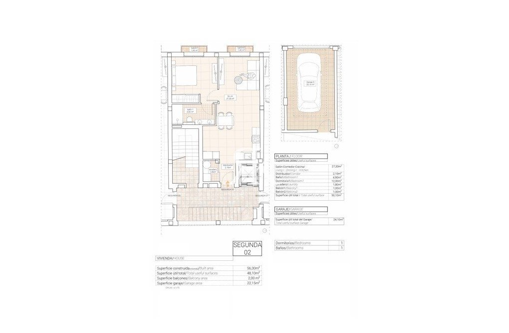  - Appartement - Hondón de las Nieves