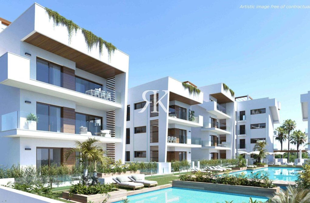 New Build - Ground floor apartment - Los Alcázares - Parque Diana