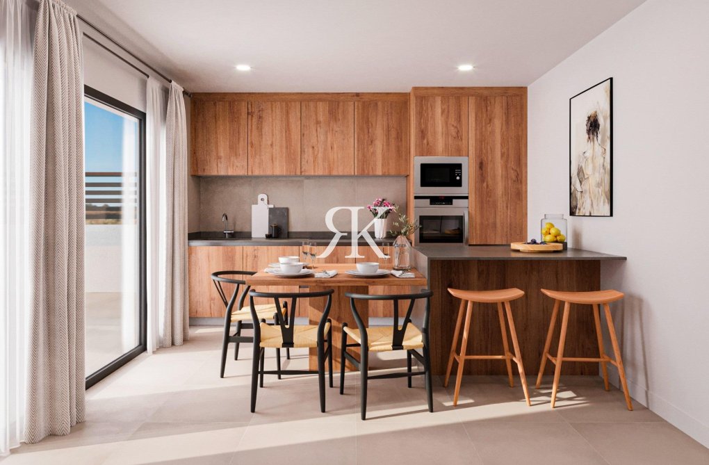 Nieuwbouw - Bungalow op de bovenste verdieping - Fuente Álamo - La Pinilla