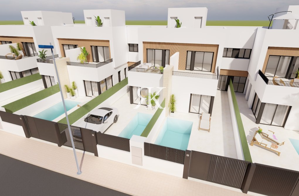 Nieuwbouw - Halfvrijstaande villa - San Javier - Santiago de la Ribera