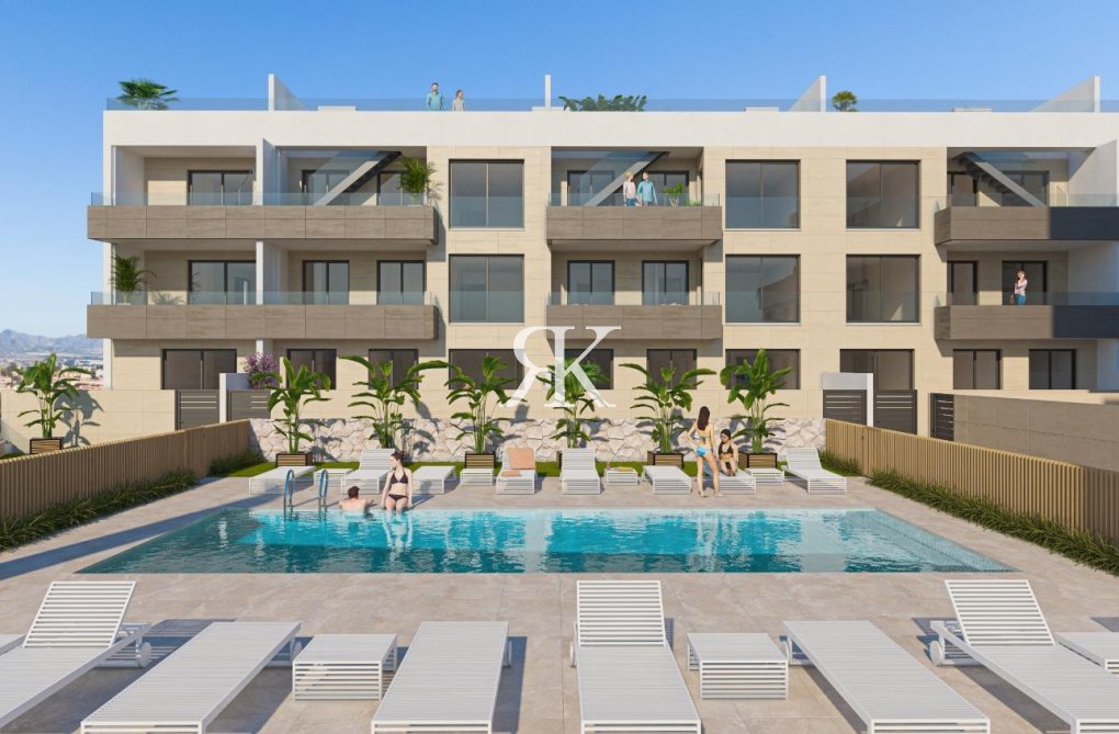 Nieuwbouw in constructie - Appartement begane grond - Aguilas - Playa de Hornillo