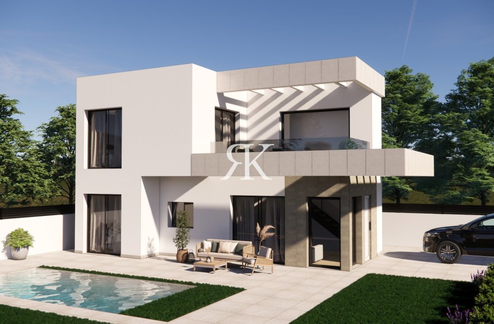 Nieuwbouw in constructie - Halfvrijstaande villa - Los Montesinos - La Herrada