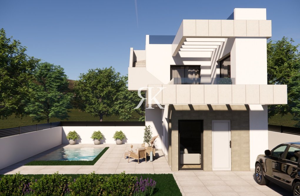 Obra Nueva en construcción - Villa pareado - Los Montesinos - La Herrada