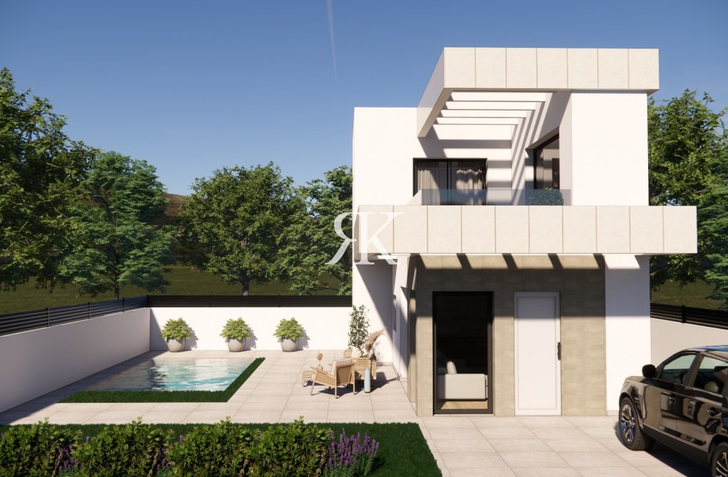 Obra Nueva en construcción - Villa pareado - Los Montesinos - La Herrada