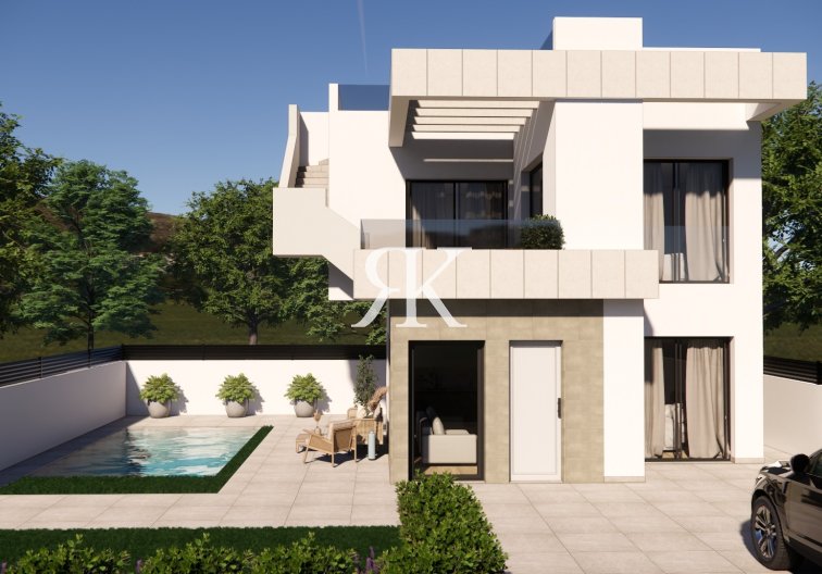 Villa pareado - Obra Nueva en construcción - Los Montesinos - La Herrada