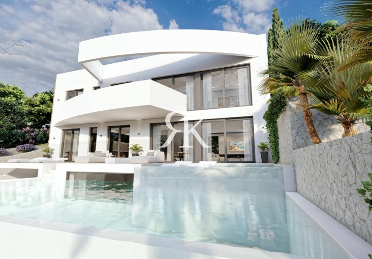 Vrijstaande villa - Nieuwbouw in constructie - Altea - Altea