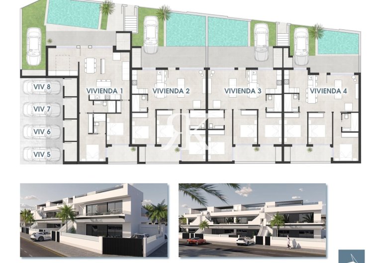 Neubau - Bungalow im obersten Stockwerk - San Pedro del Pinatar - Las Esperanzas