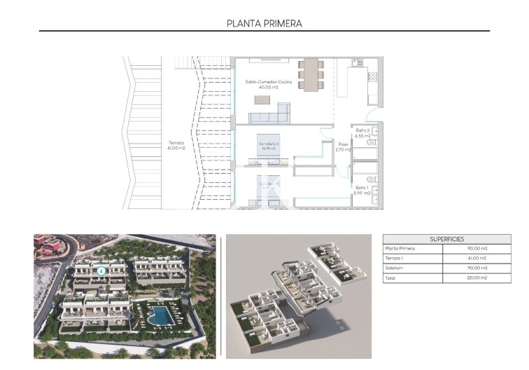 New Build - Top floor bungalow - Finestrat - Balcón de Finestrat