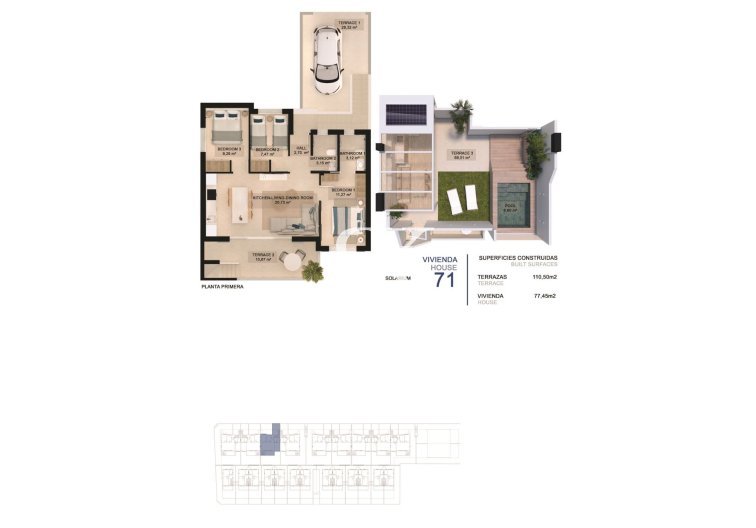 Neubau - Bungalow im obersten Stockwerk - Pilar de la Horadada - La Torre De La Horadada