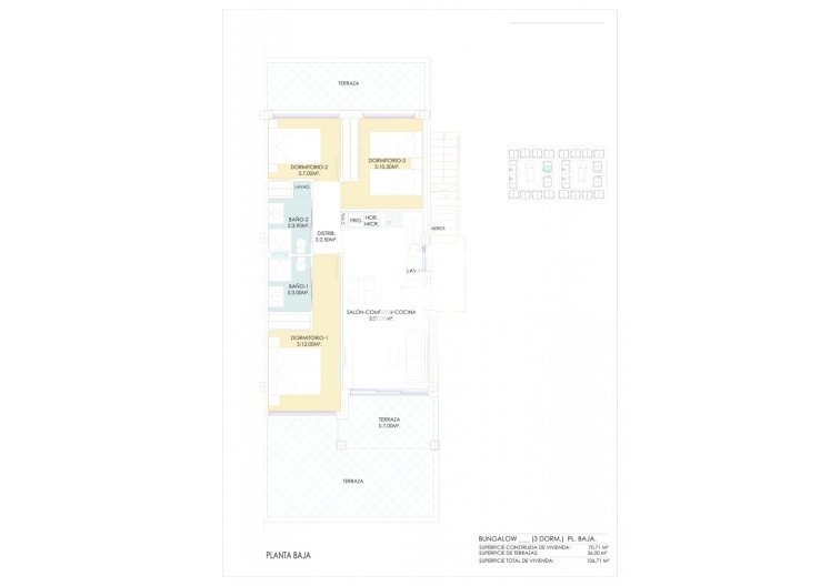 New Build - Ground floor Bungalow - Torrevieja - Los Balcones 