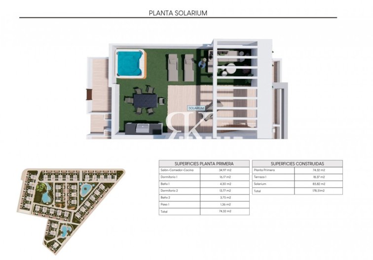 Neubau - Bungalow im obersten Stockwerk - Torrevieja - Los Balcones 