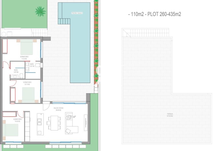 Neubau - villa - San Javier - Parque del doce