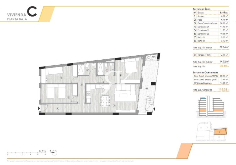 New Build - Ground floor apartment - Torrevieja - Centro