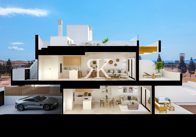 New Build - Apartment - Los Alcázares - La Serena Golf