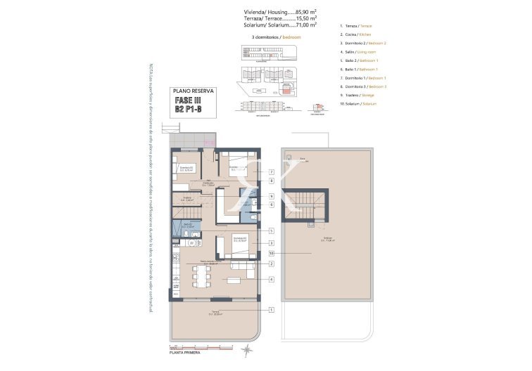 Construction Neuve - Bungalow au dernier étage - Los Alcázares - La Serena Golf