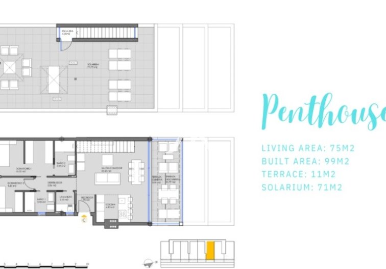 Nieuwbouw Sleutelklaar - Penthouse - Cartagena - Mar de Cristal