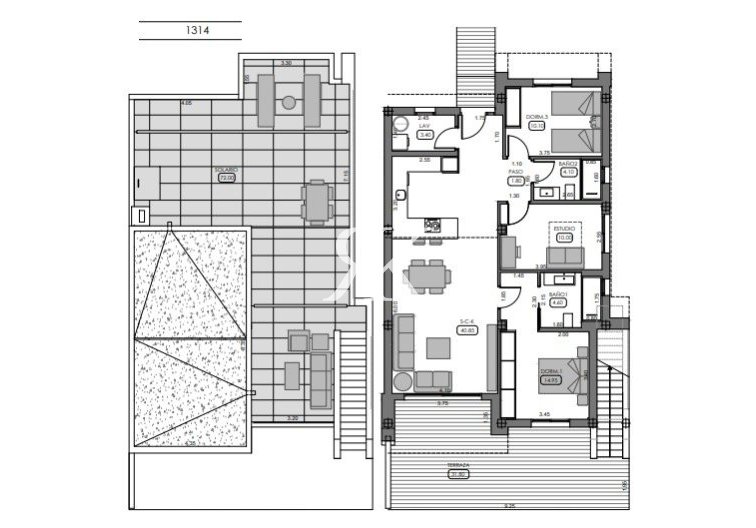 New build under construction - Semi-detached Villa  - Algorfa - La Finca Golf