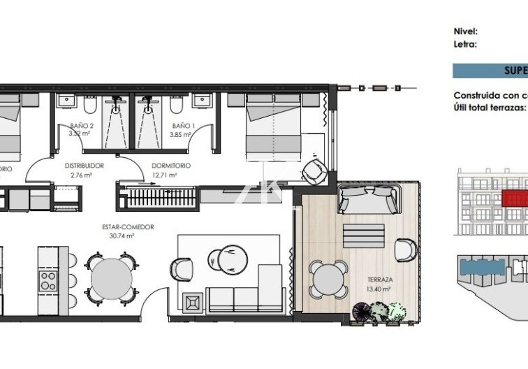 Obra Nueva en construcción - Apartamento  - Torre-Pacheco - Santa Rosalia Lake and Life Resort