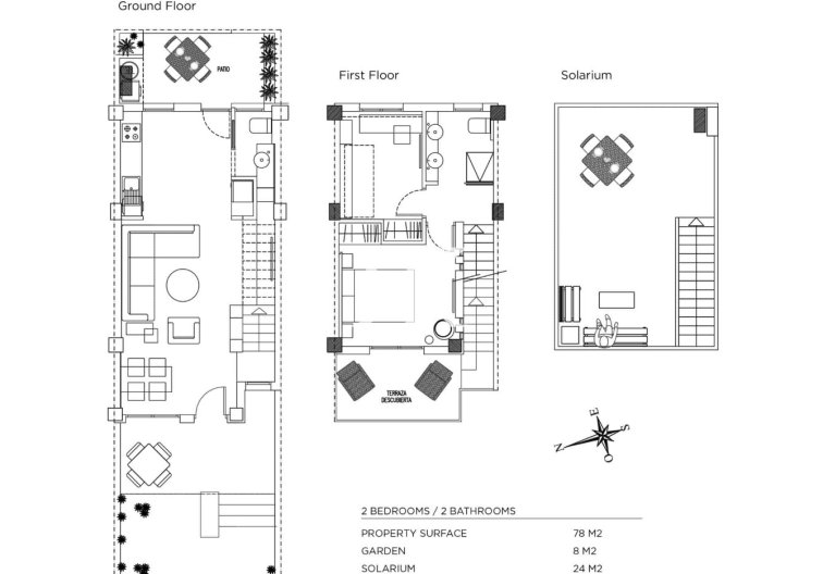 Neubau. Schlüsselfertige - Doppelhaushälfte - Orihuela Costa - La Zenia