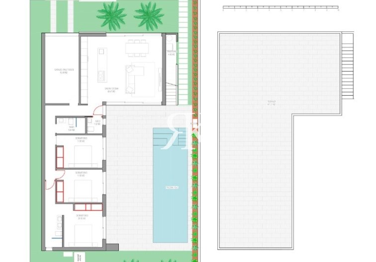 Construida bajo pedido - Villa independiente - Los Alcázares - La Serena Golf