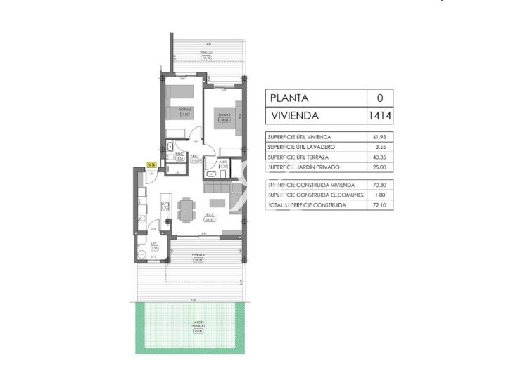 Obra Nueva en construcción - Apartamento  - Algorfa - La Finca Golf