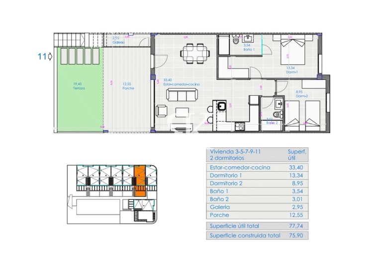 Obra Nueva en construcción - Apartamento  - Orihuela Costa - Villamartín