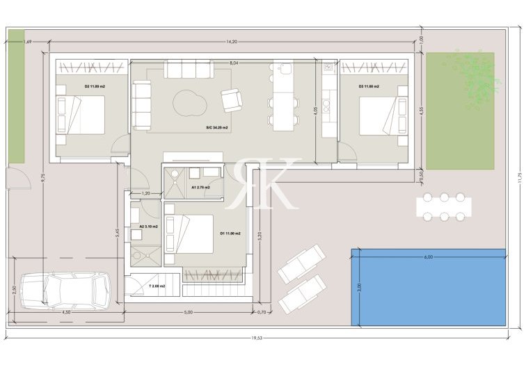 Obra nueva Llave en mano - Villa independiente - Torre-Pacheco - Roldan