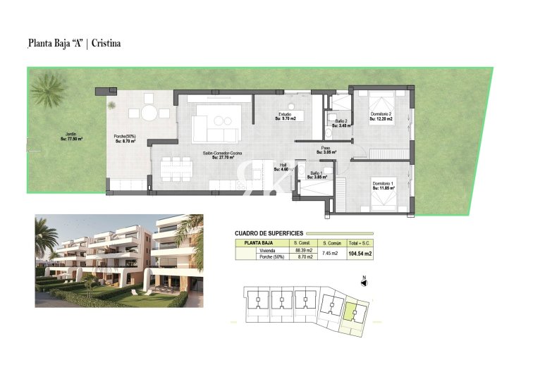 Obra Nueva en construcción - Apartamento  - Alhama de Murcia - Condado de Alhama Golf