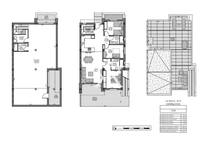 Obra Nueva en construcción - Villa pareado - Algorfa - La Finca Golf