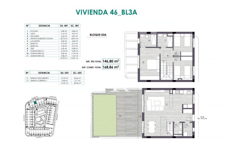 Obra Nueva en construcción - Apartamento dúplex - Monforte del Cid - Alenda Golf