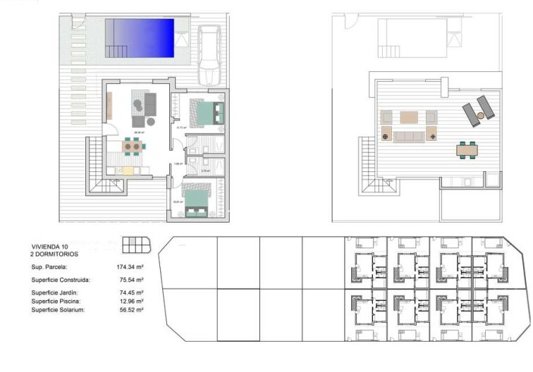 Neubau. Schlüsselfertige - Freistehende Villa - Torre Pacheco - Roldan