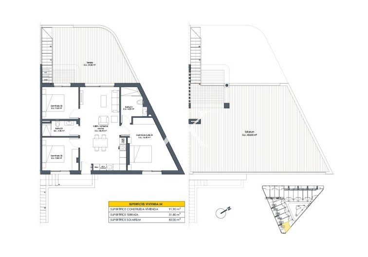 Obra Nueva - Bungalow en planta alta - San Fulgencio