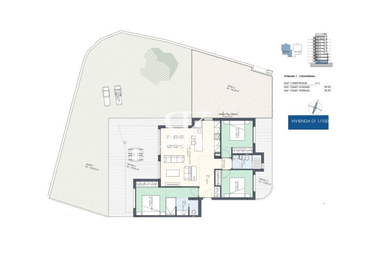 Neubau - Bungalow im Erdgeschoss - Guardamar del Segura
