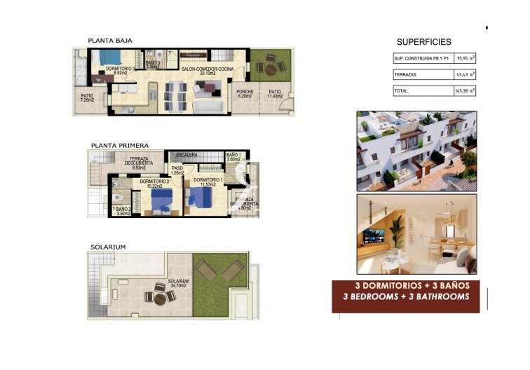  - Doppelhaushälfte - Orihuela - Vistabella