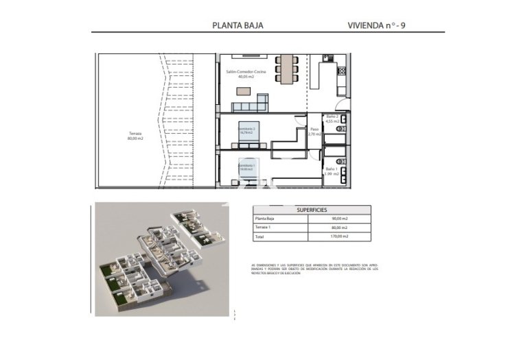 New Build - Ground floor Bungalow - Finestrat - Balcón de Finestrat