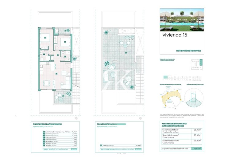 Neubau - Bungalow im obersten Stockwerk - Torrevieja - Los Balcones 