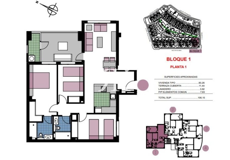 Neubau - Wohnung - Pilar de la Horadada - Mil Palmeras