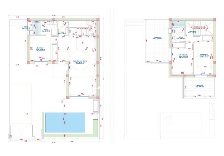 Obra Nueva - Villa pareado - San Fulgencio