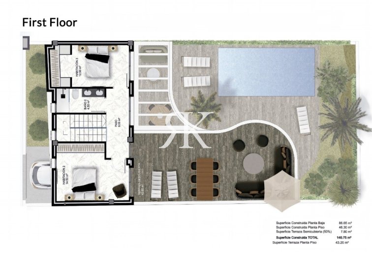 New Build - Semi-detached Villa  - Almoradí