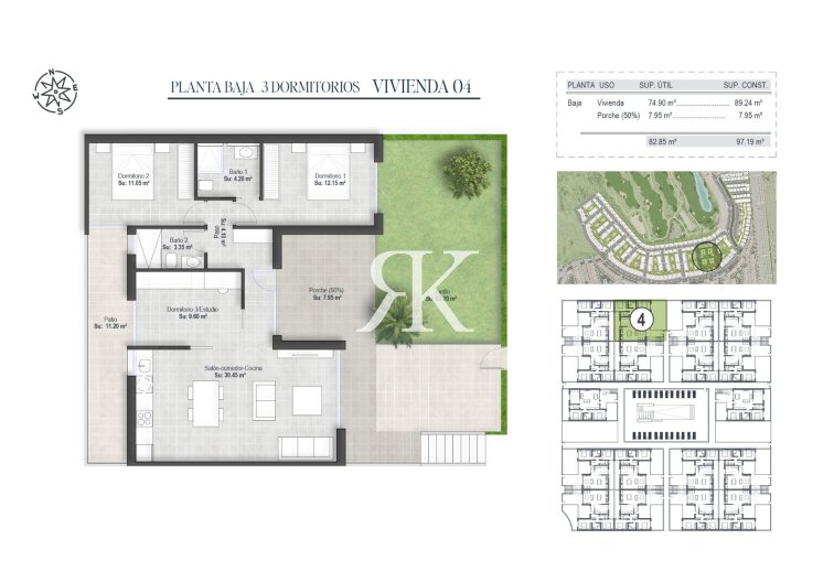 Obra Nueva - Bungalow en planta baja - Alhama de Murcia - Condado de Alhama Golf Resort