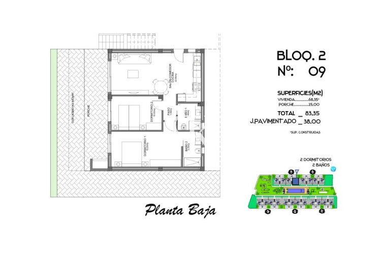 Construction Neuve - Bungalow au rez-de-chaussée - Algorfa - La Finca Golf Resort