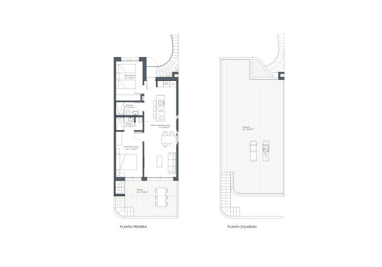 Neubau - Bungalow im obersten Stockwerk - San Miguel de Salinas