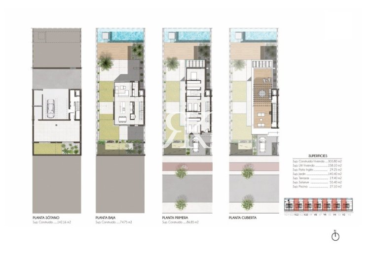 Neubau - Doppelhaushälfte - Monforte del Cid - Font del Llop Golf Resort
