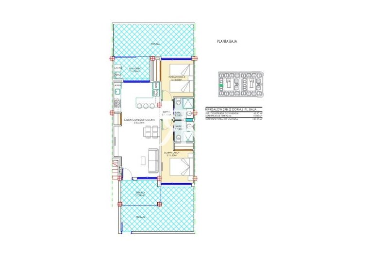  - Bungalow en planta baja - Torrevieja - Los Balcones 