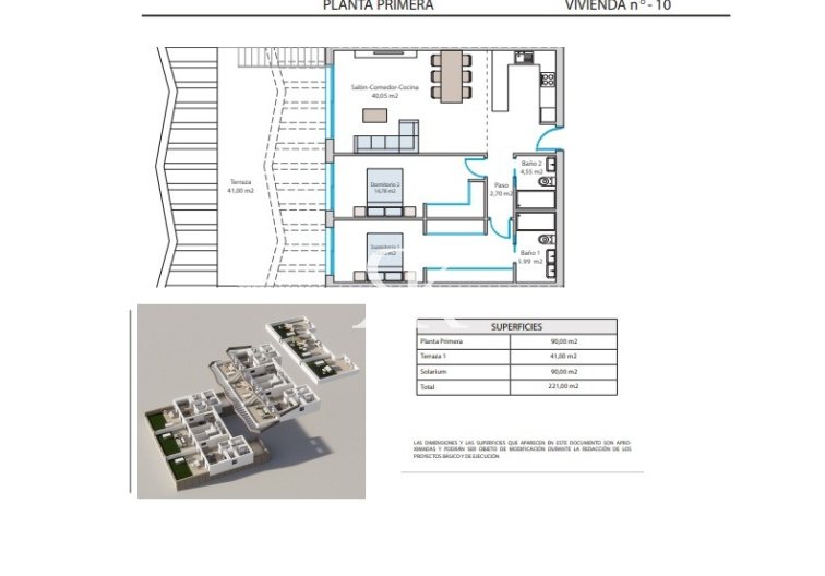 New Build - Top floor bungalow - Finestrat - Balcón de Finestrat