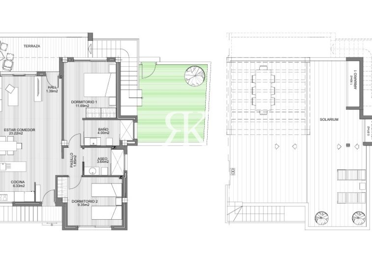 Wiederverkauf - Bungalow im obersten Stockwerk - San Miguel de Salinas - Blue Lagoon