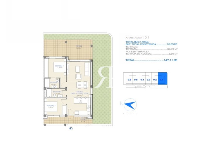 New Build - Apartment - Los Alcázares - La Serena Golf