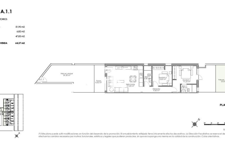 Construction Neuve - Bungalow au rez-de-chaussée - Puerto de Mazarron - Playa Negra