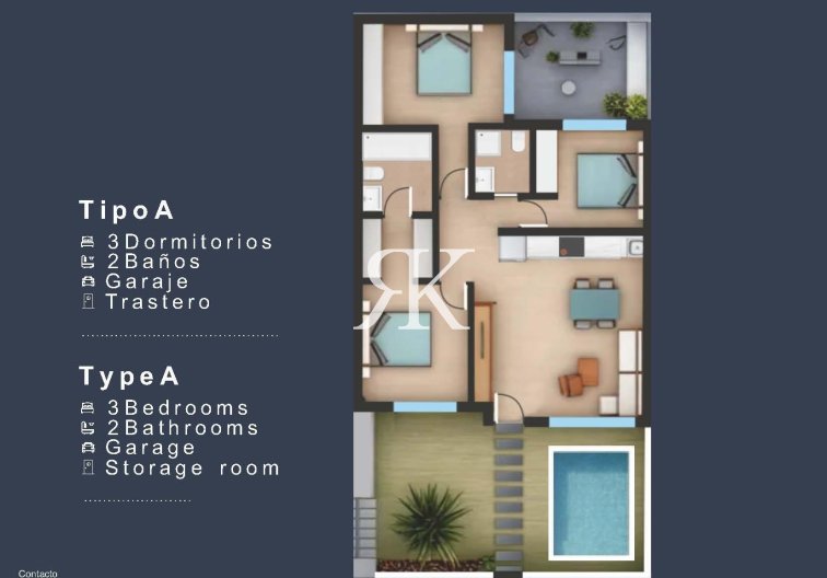 Construction Neuve - Bungalow au rez-de-chaussée - San Pedro del Pinatar - Los Pinos