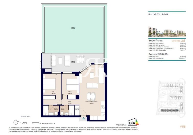 New Build - Ground floor apartment - Almerimar